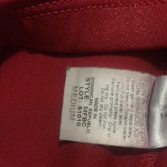 Red Varsity Sparkly Spanx - Picture 4 of 5